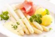 Asparagus with potato and gammon