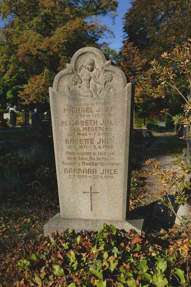 Babette Ihle | Grabstein | Friedhof Bruchsal