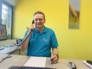 Martin Siegel im Büro