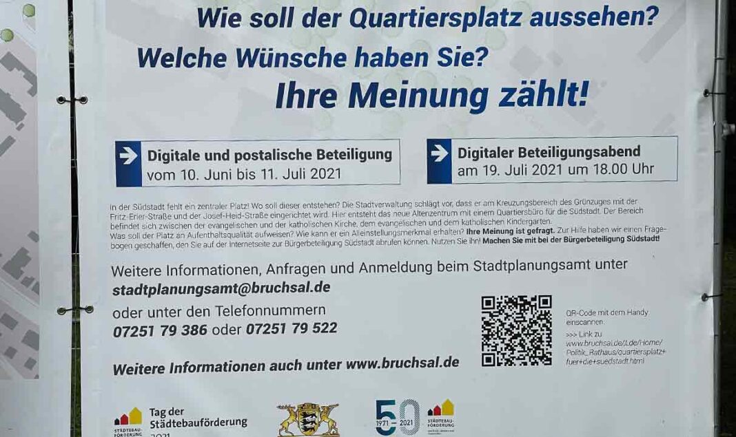 Bruchsal | Die Südstadt bebt – Quartiersplatz ja, aber … Bruchsal | Die Südstadt bebt – Quartiersplatz ja, aber …