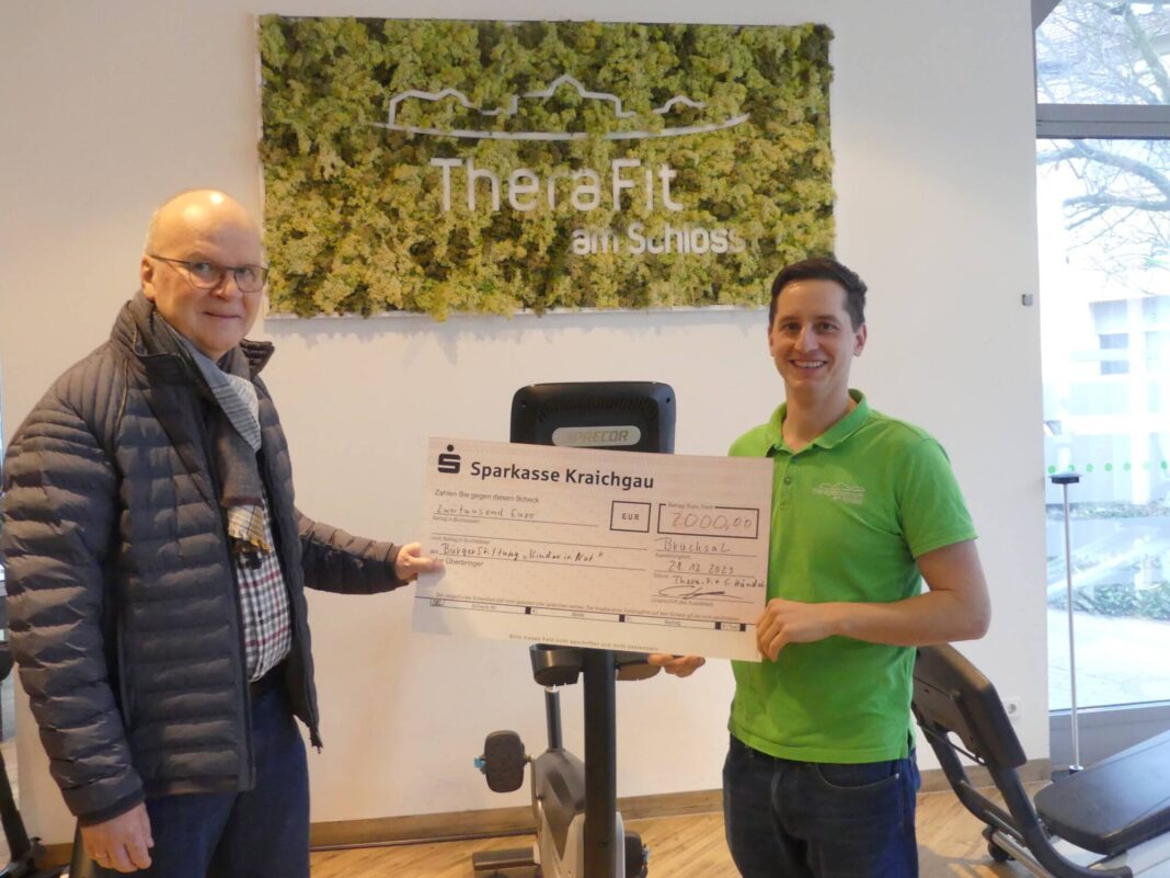 Fit für die Zukunft mit Spende von „Therafit am Schloss“ Fit für die Zukunft mit Spende von „Therafit am Schloss“