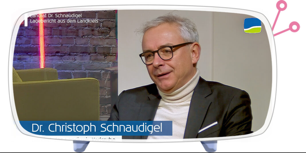 Von Flüchtlingszahlen, Windkraft und Notarztpraxen: Landrat Schnaudigel im Gespräch mit KraichgauTV Von Flüchtlingszahlen, Windkraft und Notarztpraxen: Landrat Schnaudigel im Gespräch mit KraichgauTV