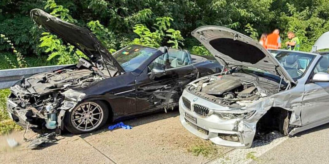 Unfall auf der A5 bei Untergrombach: Zwei Verletzte nach Überholmanöver Unfall auf der A5 bei Untergrombach: Zwei Verletzte nach Überholmanöver