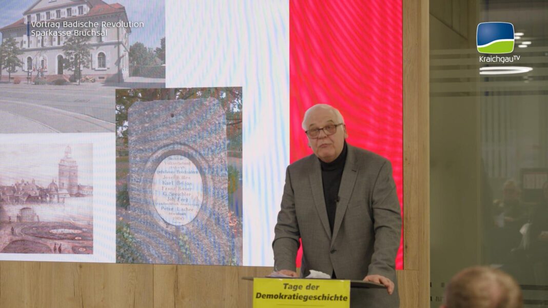 Demokratie ist keine Selbstverständlichkeit: Vortrag zur Badischen Revolution in Bruchsal Demokratie ist keine Selbstverständlichkeit: Vortrag zur Badischen Revolution in Bruchsal