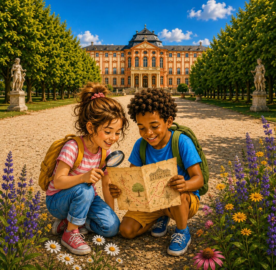 Die Schlossgarten-Detektive . Ferienspaß für Kinder ab 8 Jahren im Schloss Bruchsal Die Schlossgarten-Detektive . Ferienspaß für Kinder ab 8 Jahren im Schloss Bruchsal