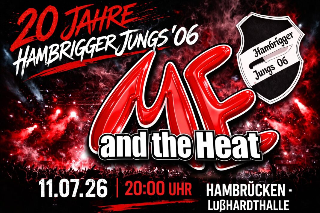 Unser Jubiläum-feiern-Tipp | 11.7.| 20 Jahre Hambrigger Jungs mit Me and the Heat Unser Jubiläum-feiern-Tipp | 11.7.| 20 Jahre Hambrigger Jungs mit Me and the Heat