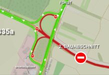 „Und schon folgt der zweite Streich“: Ab Montag ist die B35a bei Forst dran