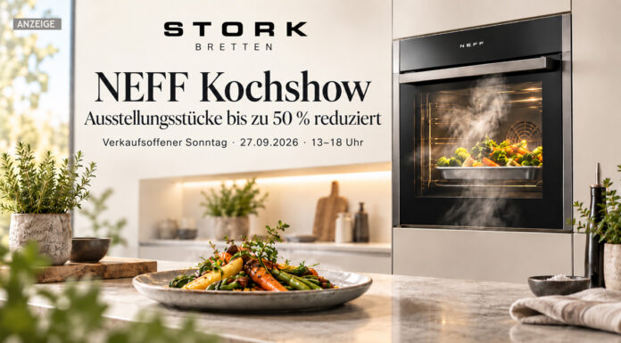 Dampfgaren live: NEFF-Kochshow bei STORK am verkaufsoffenen Sonntag