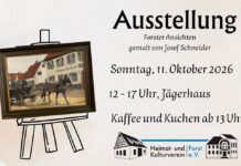 Unser Event-Tipp | 11.10. | Forster Impressionen – ein Forschder malt seine Heimat